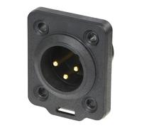 NEUTRIK Connettore XLR Chassis 3 Poli Dorato, Heavy Duty