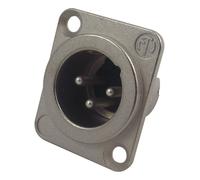 NEUTRIK Connettore XLR Maschio 3 Poli, Montaggio a Chassis, Custodia Metallica