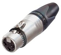 NEUTRIK Connettore XLR Maschio 4 Poli, Nero, Contatti Argentati
