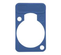 Neutrik DSS0XLR - Piatto da lettere colorato, colore: Blu