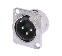 NEUTRIK - EMBASE XLR 3 POINTS MALE ARGENTE NICKEL TIPO D