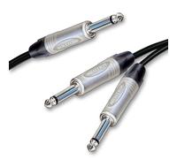 Neutrik Mono Jack Sdoppiato IN 2 Doppio Jack. Chitarra Amp Splitter Cavo. 1m 2m