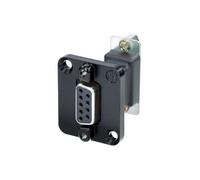 D-SUB BUBU9 BK - Connettore passante Sub-D, 9 poli, nero