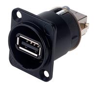 Neutrik NAUSB-W-B Reversibile USB per Cambiare Nero A - B