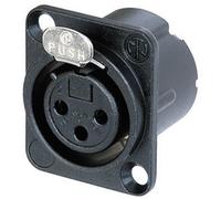 Neutrik NC3FD-LX-B Connettore XLR Presa a pannello contatti dritti Numero Poli