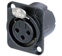 NEUTRIK NC3FD-LX-B PRESA A PANNELLO CONTATTI DRITTI CONNETTORE XLR POLI - 3 NERO 1 PEZ