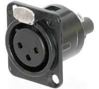 Neutrik NC3FD-S-1-B Connettore XLR Presa a pannello contatti dritti Numero Poli