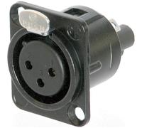 Neutrik NC3FD-S-1-B Connettore XLR Presa a pannello contatti dritti Numero Poli