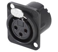 Neutrik NC3FD-LX-B Connettore XLR Presa a pannello contatti dritti Numero Poli