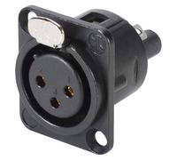 Neutrik NC3FD-S-1-B Connettore XLR Presa a pannello contatti dritti Numero Poli