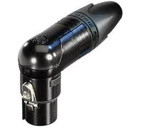 Neutrik NC3FRX-B Connettore XLR Presa angolata Numero Poli (num): 3 Nero 1 pz.