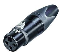 Neutrik NC3FXX-BAG Connettore XLR Presa dritta Numero Poli (num): 3 Nero 1 pz.