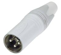 Neutrik NC3MXX-WT Connettore XLR Spina dritta Numero Poli (num): 3 Bianco 1 pz