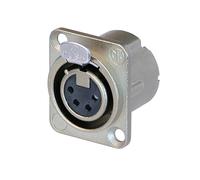 Neutrik NC4FD-LX Femmina 4 Perno XLR Telaio Pannello Montaggio. Argento Contatti