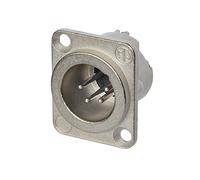 Neutrik NC4MD-LX Maschile 4 Perno XLR Telaio Pannello Supporto. Argento Contatti