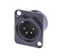 Neutrik NC4MD-LX-B Connettore XLR Spina a pannello contatti diritti Numero Poli
