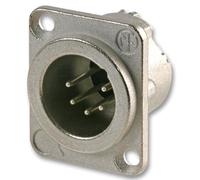 NEUTRIK NC5MD-LX Connettore XLR a 5 Poli, Montaggio a Pannello, Argento