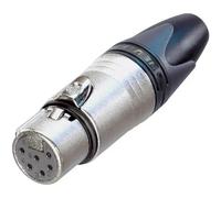 Neutrik NC6FXX Connettore XLR Presa dritta Numero Poli (num): 6 Argento 1 pz.