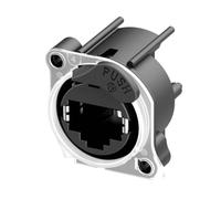 Neutrik NE8FAH-LR-DAE Presa da incasso etherCON Halo Presa Nero 1 pz.