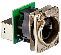 Neutrik NE8FDP RJ45 - Presa da pannello RJ45 serie EtherCon, corpo metallico cromato