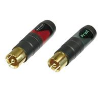 Neutrik NF2CB2 Connettore RCA Spina dritta Numero Poli (num): 2 Nero, Rosso 2