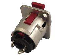 Neutrik NJ3FP6C - Connettore da pannello jack da 6,3 mm a 3 poli femmina, a D