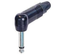 Neutrik NP2RX-BAG Nero Shell, Argento Pins, 0.6cm Mono Jack Angolo Spina Attacco