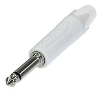 Neutrik NP2X-WT Jack 6.35 mm Spina dritta Numero Poli (num): 2 Mono Bianco 1 p