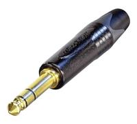Neutrik NP3X-B Jack 6.35 mm Spina dritta Numero Poli (num): 3 Stereo Nero 1 pz