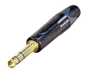 Neutrik NP3X-B Jack 6.35 mm Spina dritta Numero Poli (num): 3 Stereo Nero 1 pz