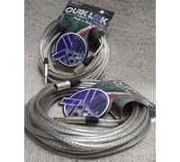 NEUTRIK Originali Coppia Cavi da15MT.QUIKLOK XLR Maschio/JACK Guaina trasparente