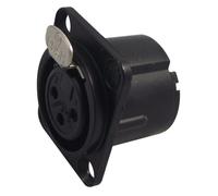 NEUTRIK Presa XLR Femmina 3 Poli Montaggio a Pannello, Contatti Dorati