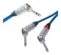 Neutrik Stereo Angolato Connettore Per 2x Mono Jack ,Sommer Onice 2025 Nero Cavo