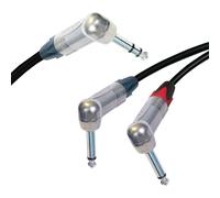 Neutrik Stereo Angolato Connettore Per 2x Mono Jack ,Sommer Onice 2025 Nero Cavo