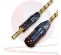 Neutrik XLR A Jack Spine, Sommer Giallo Vintage Tweed Cavi. Nero e Oro