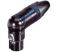NEUTRIK NC4FRX-B - Connettore femmina per cavo angolato tipo XLR, 4 pin, oro, nero