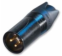NEUTRIK XLR Plug, 3 Poli, Nero/Oro