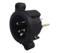 NEUTRIK XLR Plug, 3 poli, PCB, verticale, placcato oro