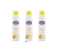 Neutro Roberts - 3 deodoranti spray Fresco, senza sali di alluminio, zero macchie, bergamotto e zenzero, protezione 48 ore, 150 ml, + portachiavi Italy Shop Service in omaggio