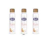Neutro Roberts - 3 deodoranti spray Pelle Sensibile, con avena e argan, protezione 48 ore, senza sali di alluminio e alcool, 150 ml, + portachiavi Italy Shop Service in omaggio