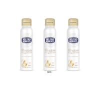 Neutro Roberts - 3 deodoranti spray Pelle Sensibile, con avena e latte lenitivo, protezione 48h, senza sali di alluminio e alcool, 150 ml, + portachiavi Italy Shop Service in omaggio