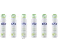Neutro Roberts - 6 deodoranti spray Fresco, tè verde e lime, 0% sali di alluminio, protezione 48h, 150 ml, + portachiavi Italy Shop Service incluso