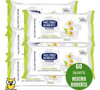 NEUTRO ROBERTS 60 SALVIETTINE INTIME CON ESTRATTO DI CAMOMILLA SALVIETTE INTIME