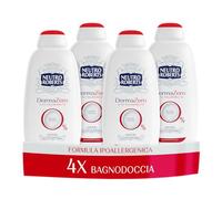 Neutro Roberts Bagnoschiuma Corpo Dermazero Ipoallergenico, Ottimo per Pelli Delicate e Sensibili, Privo di Sapone e Coloranti, Adatto a Uso Quotidiano e per l'Igiene dei Bambini, 4 Flaconi da 600 ml