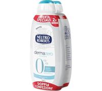 NEUTRO ROBERTS Bagnoschiuma Corpo Dermazero Micellare, Ottimo per Pelli Delicate e Sensibili, Privo di Sapone e Coloranti, Adatto a Uso Quotidiano e per l'Igiene dei Bambini, 2 Flaconi da 600 ml