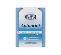 6 Conf. (1560 Cotton Fioc ) Neutro Roberts Bastoncini Cotonati Biodegradabili