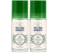 Neutro Roberts, Deodorante Roll-on Dolomiti Senza Sali di Alluminio, Zero Macchie, con Olio Essenziale di Magnolio e Muschio bianco, Con Puro Olio di Glicerina, Deodorante Donna e Uomo, 50 ml, 48h