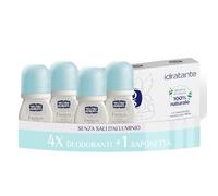 Neutro Roberts, Deodorante Roll-On Fresco Classico, 4 x 50 ml | Senza Sali di Alluminio, Zero Macchie, con Olio di Glicerina, Protezione 48h