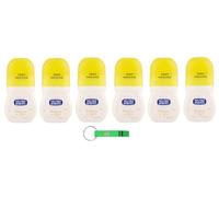 Neutro Roberts, deodorante Roll On Fresco, senza sali di alluminio, senza macchie, profumo di agrumi in bergamotto e zenzero, deodorante unisex, 50 ml + portachiavi Beni Culinari