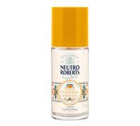 Neutro Roberts, Deodorante Roll-on Siracusa Senza Sali di Alluminio, Zero Macchie, con Olio Essenziale di Arancia e Fiori di sale, Con Puro Olio di Glicerina, Deodorante Donna e Uomo, 50 ml, 48h